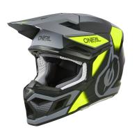 Oneal Шлем кроссовый 3Series Neon Vision V.24 серый/желтый в Архангельске