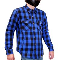 MCP Моторубашка мужская Rebel Full kevlar, черно-светло синий в Архангельске