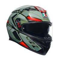 AGV Шлем K3 Decept Matt Black/Green/Red в Архангельске