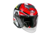 AiM Шлем открытый JK526 Red/Grey/Black в Архангельске