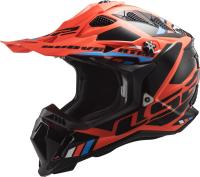 LS2 Мотошлем MX700 Subverter Evo Stomp Черно-оранжевый в Архангельске