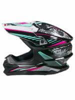 AiM Шлем кроссовый JK803 Multicolor Black/Blue в Архангельске