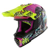 LS2 Шлем MX437 Fast II Mini Gorilla Purple-06 в Архангельске