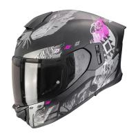Scorpion Exo Мотошлем Exo-530 Air Hadji Черный/Серый/Розовый в Архангельске