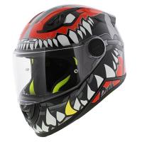 LS2 Мотошлем FF812 Kid Punk Grey Red в Архангельске