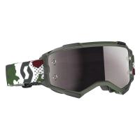 Scott Очки кроссовые Fury dark green/white silver chrome works в Архангельске