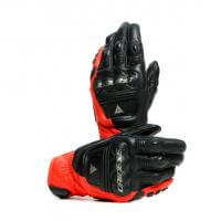 Dainese Перчатки кожаные 4-Stroke 2 Black/Fluo-Red в Архангельске
