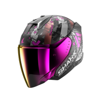 Shark Шлем Skwal I3 Jet Hellcat Mat Black/Chrome/Violet в Архангельске