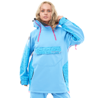 Dragonfly Куртка-анорак сноубордическая DF Uktus Woman Blue - Pink в Архангельске