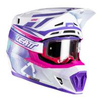 Leatt Шлем кроссовый  7.5 V26 Purple + очки Velocity 4.5 в Архангельске