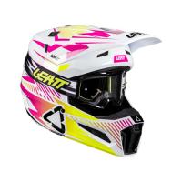 Leatt Шлем кроссовый 3.5 V26 Storm Pink + очки Vizion 3.5 в Архангельске