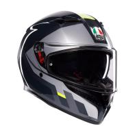 AGV Шлем K3 Shade Grey/Yellow Fluo в Архангельске