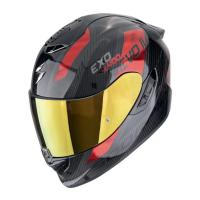 Scorpion Exo Мотошлем Exo-1400 Evo II Carbon Air Platted Карбон/Красный в Архангельске