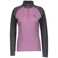 Scott Термокофта женская  Zip Defined Merino dark grey melange/cassis pink в Архангельске