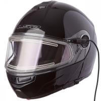 LS2 Мотошлем снегоходный FF325 Strobe Electric Snow Solid Черный в Архангельске