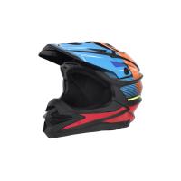 Desment Шлем кроссовый Raptor Black-Blue-Orange graphic в Архангельске
