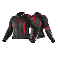 Shima Куртка Кожаная женская Miura 2.0 Black/Red в Архангельске