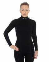 Brubeck Футболка женская дл.рукав Wool Merino 78% Черный в Архангельске