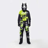 Grom Штаны кроссовые подростковые MX Religion lime в Архангельске