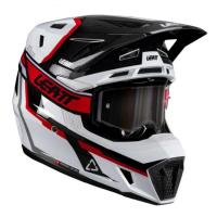 Leatt Шлем кроссовый  7.5 V26 White-Red + очки Velocity 4.5 в Архангельске