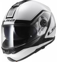 LS2 Мотошлем снегоходный FF325 Strobe Electric Snow Civik Черный/Белый в Архангельске