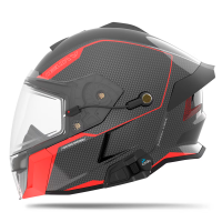 509 Шлем Delta V Carbon Commander с подогревом Racing Red в Архангельске