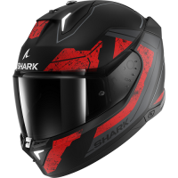 Shark Шлем Skwal i3 Rhad Mat Black/Chrome/Red в Архангельске