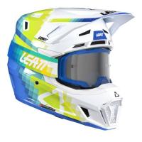 Leatt Шлем кроссовый  7.5 V26 Pixel Blue + очки Velocity 4.5 в Архангельске