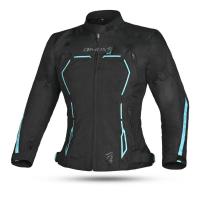 Dimox Мотокуртка текстиль Margo Women Black/Turquoise в Архангельске
