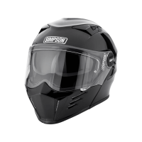 Simpson Шлем модуляр Darksome Gloss Black в Архангельске