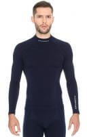 Brubeck Футболка мужская дл.рукав Wool Merino 78% Темно-Синий в Архангельске