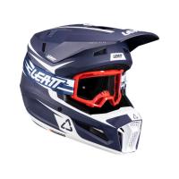 Leatt Шлем кроссовый детский 3.5 V26 Blue + очки Vizion 3.5 в Архангельске
