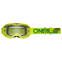 Oneal Маска кроссовая B-10 Solid V.24, желтый, прозрачные линзы Antifog, с защитой от уф лучей в Архангельске