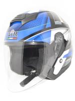 AiM Шлем открытый JK526 Blue/Grey/Black в Архангельске