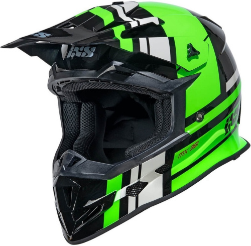 IXS Мотошлем iXS361 2.3 Черно-зеленый в Архангельске