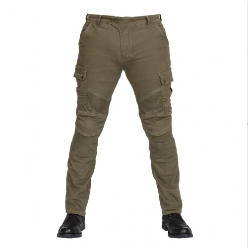 MadBull Мотобрюки Cargo JS Stretch Olive в Архангельске