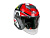 AiM Шлем открытый JK526 Red/Grey/Black в Архангельске