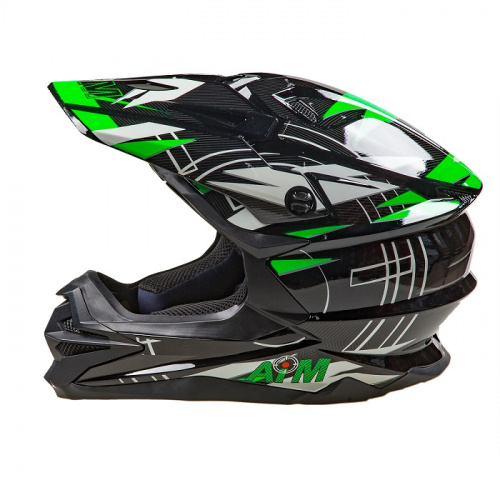 AiM Шлем кроссовый JK803S Green/Black в Архангельске