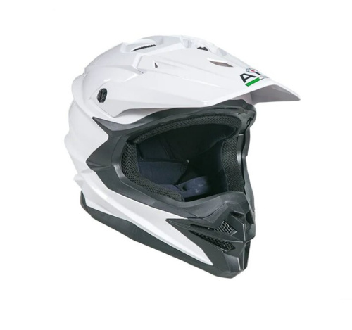 AiM Шлем кроссовый JK803 White Glossy в Архангельске