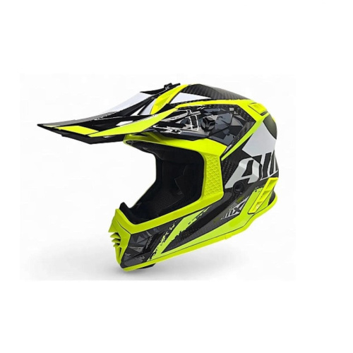 AiM Шлем RH855 Carbon Terrain Black/Yellow в Архангельске