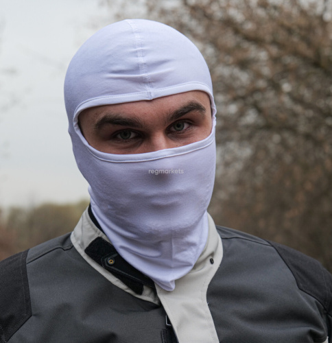 MotoLike Подшлемник Хлопок/Эластан Белый в Архангельске