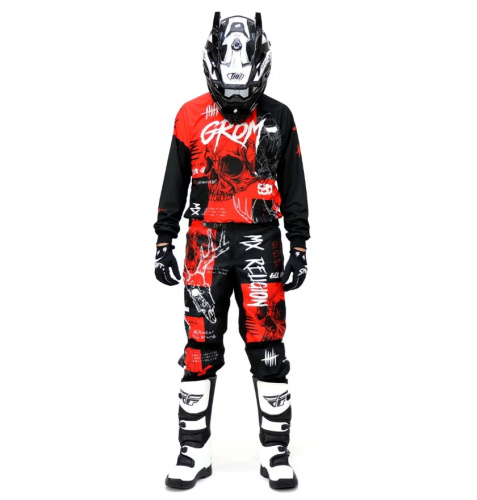 Grom Джерси + штаны MX Religion red в Архангельске