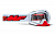 100% Маска кросс FMF Powerbomb Rocket White - прозрачная линза в Архангельске