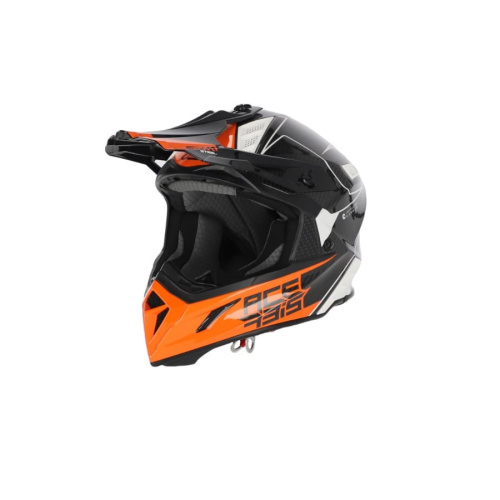 Acerbis Шлем Steel Carbon White/Orange в Архангельске