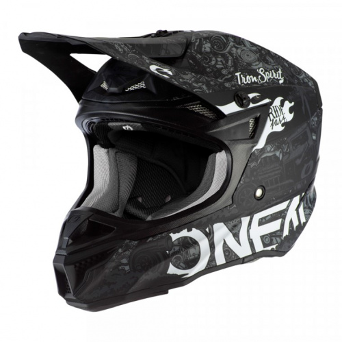 Oneal Шлем кроссовый 5Series Polyacrylite Черный/Белый в Архангельске